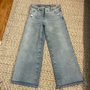 Saige Wide Leg Crop: High Rise Fit-